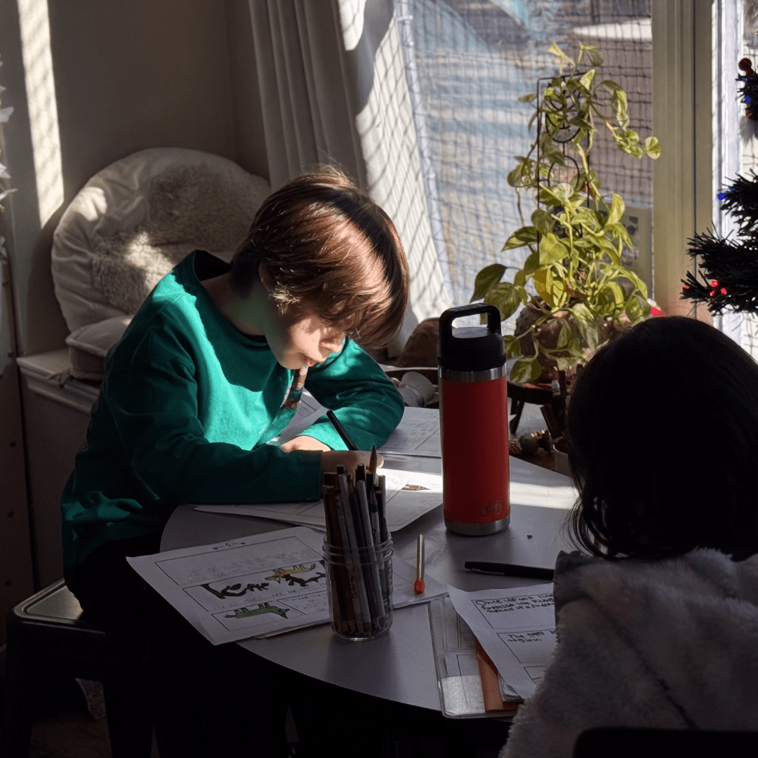 Discovery student focused on hands-on classwork